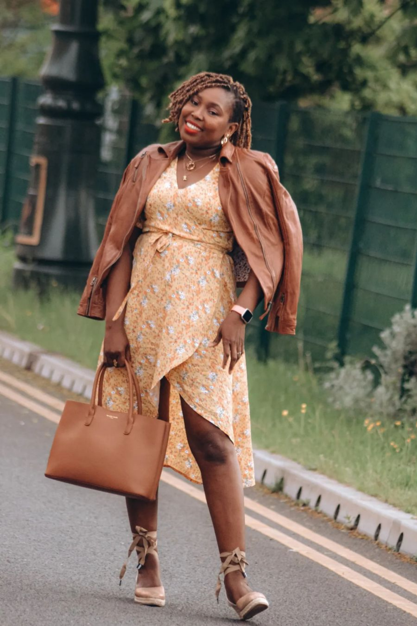 Wrap dress with 2024 jacket