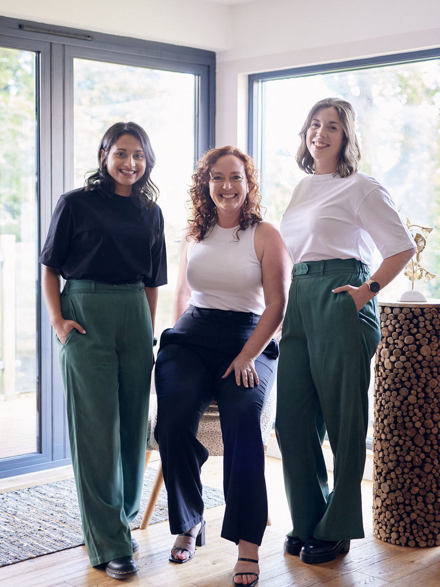 Beth - High Waisted Trouser - Olive