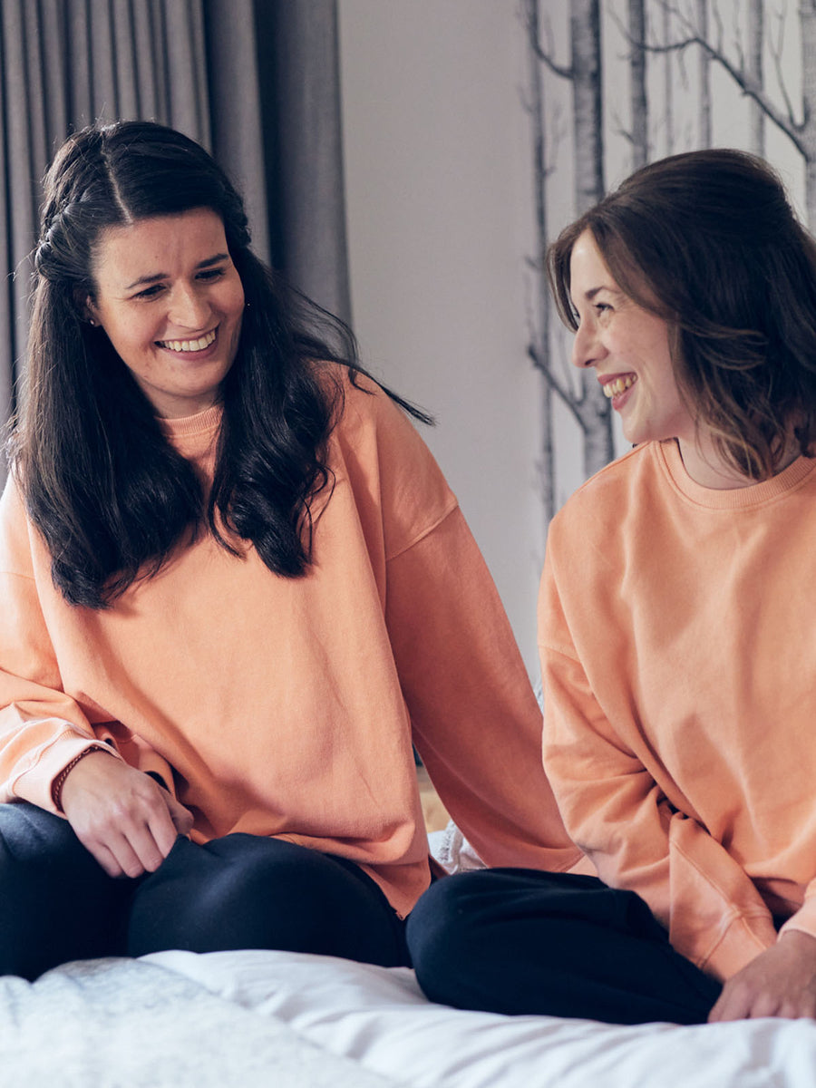 Nicky - Sweatshirt - Peach Stonewash