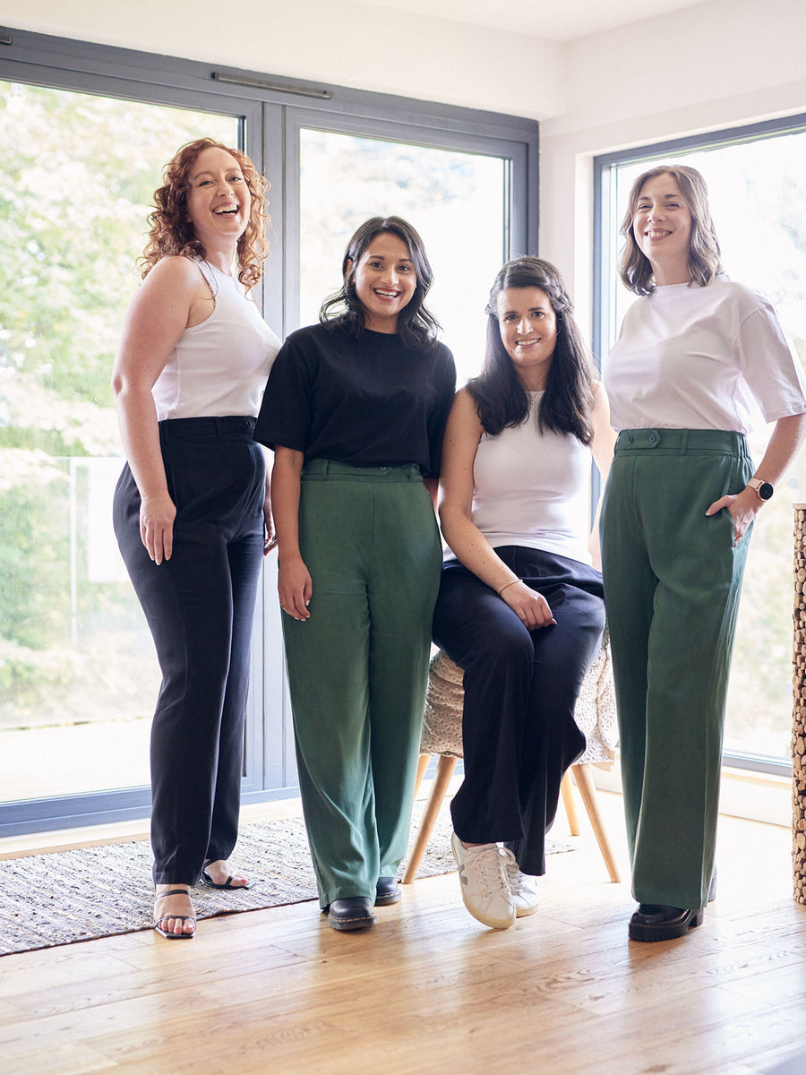 Beth - High Waisted Trouser - Olive