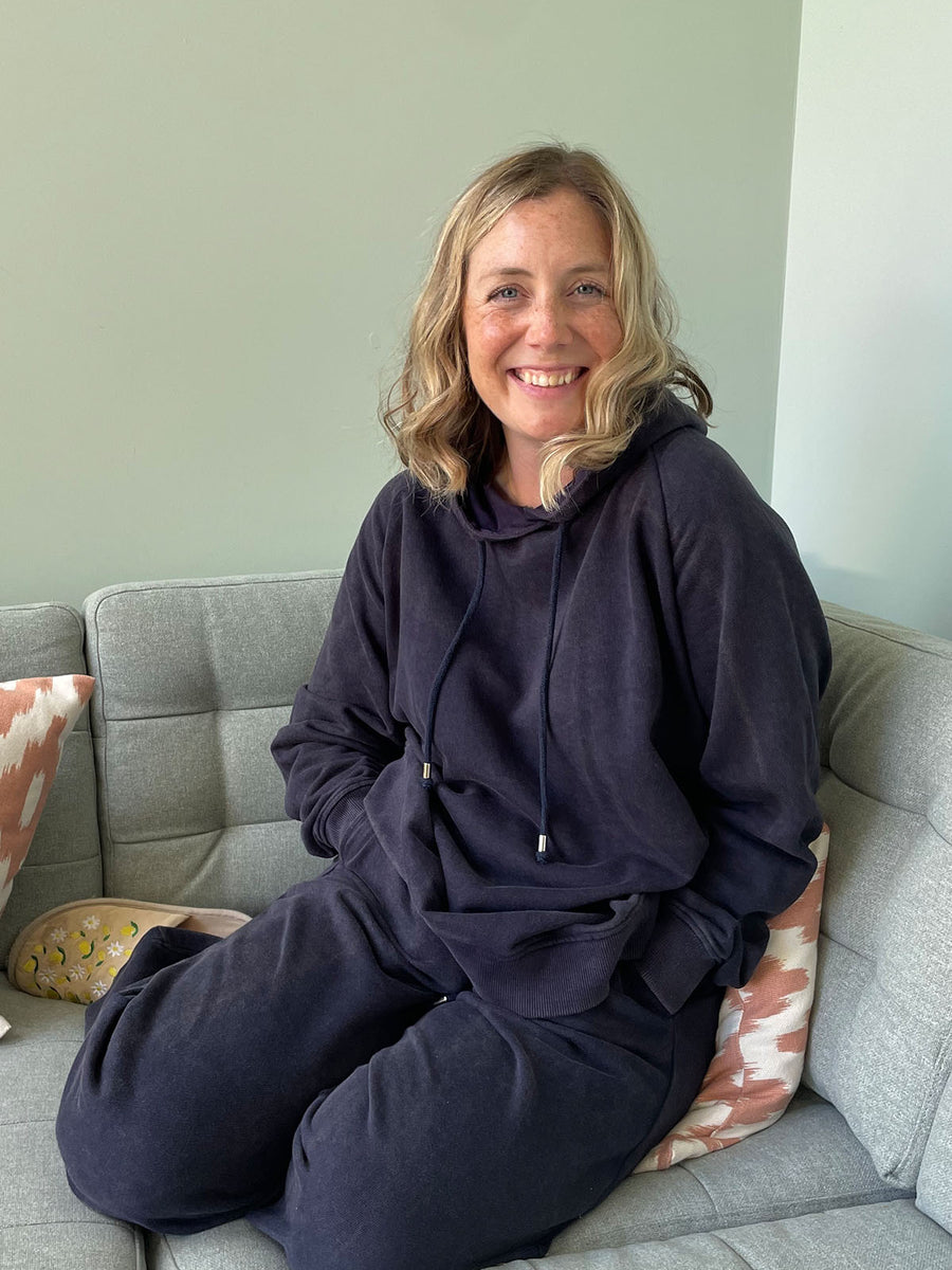 Robyn - Wide Leg Jogger - Blue Stonewash