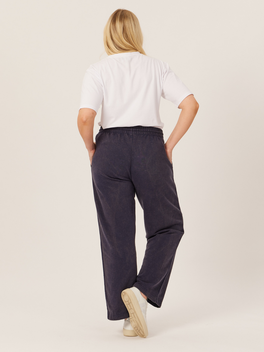 Robyn - Wide Leg Jogger - Blue Stonewash