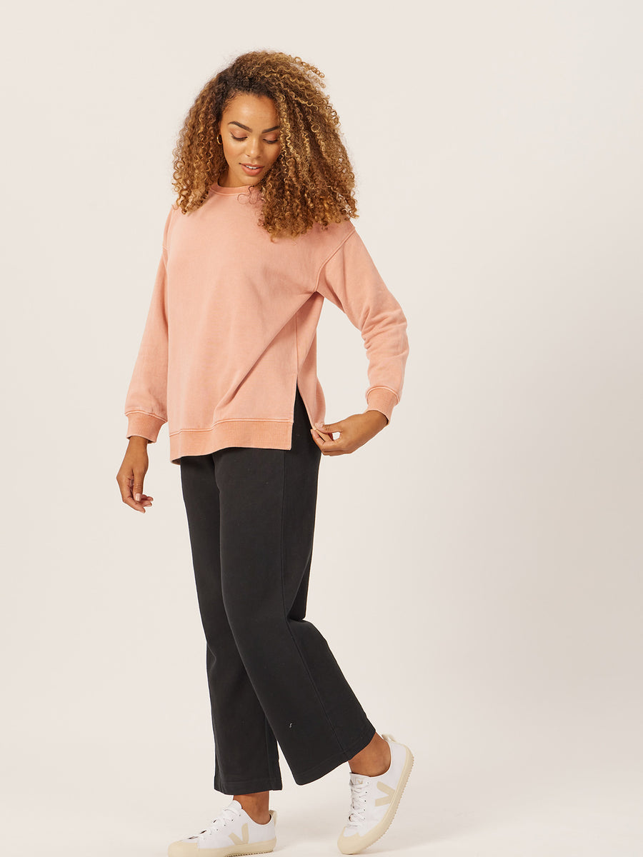 Nicky - Sweatshirt - Peach Stonewash