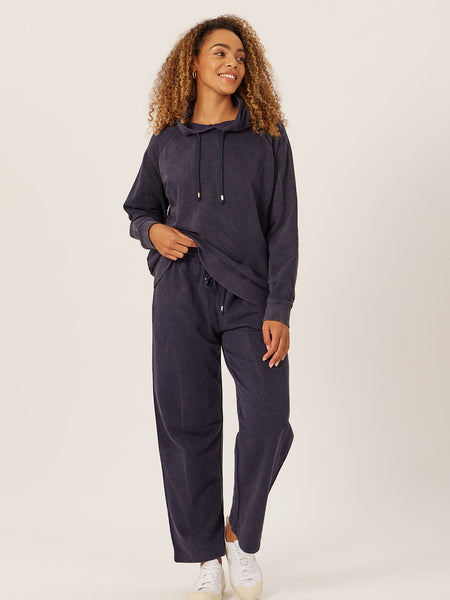 Robyn - Wide Leg Jogger - Blue Stonewash