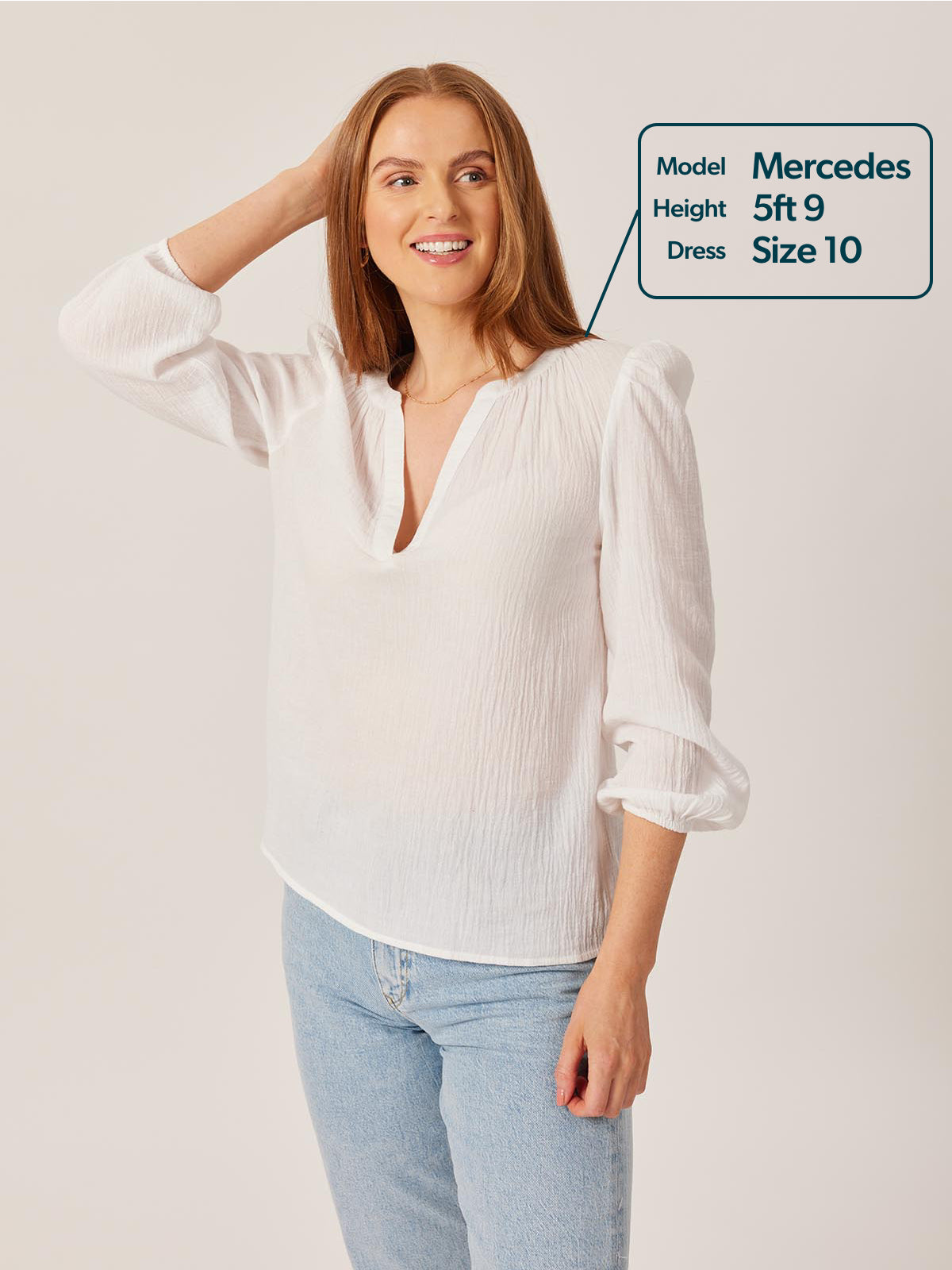 Eve -  Relaxed Blouse - White