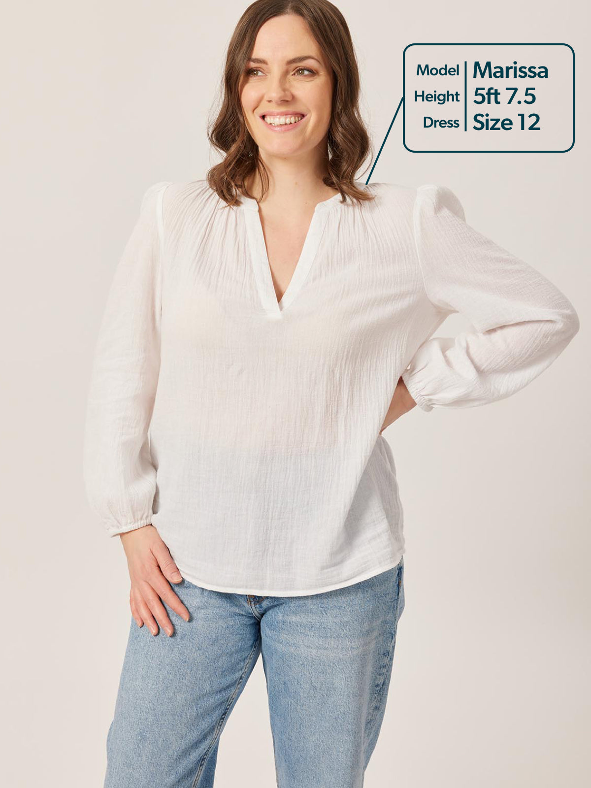 Eve -  Relaxed Blouse - White