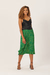 Gill - Pleated Skirt - Green Terrazzo