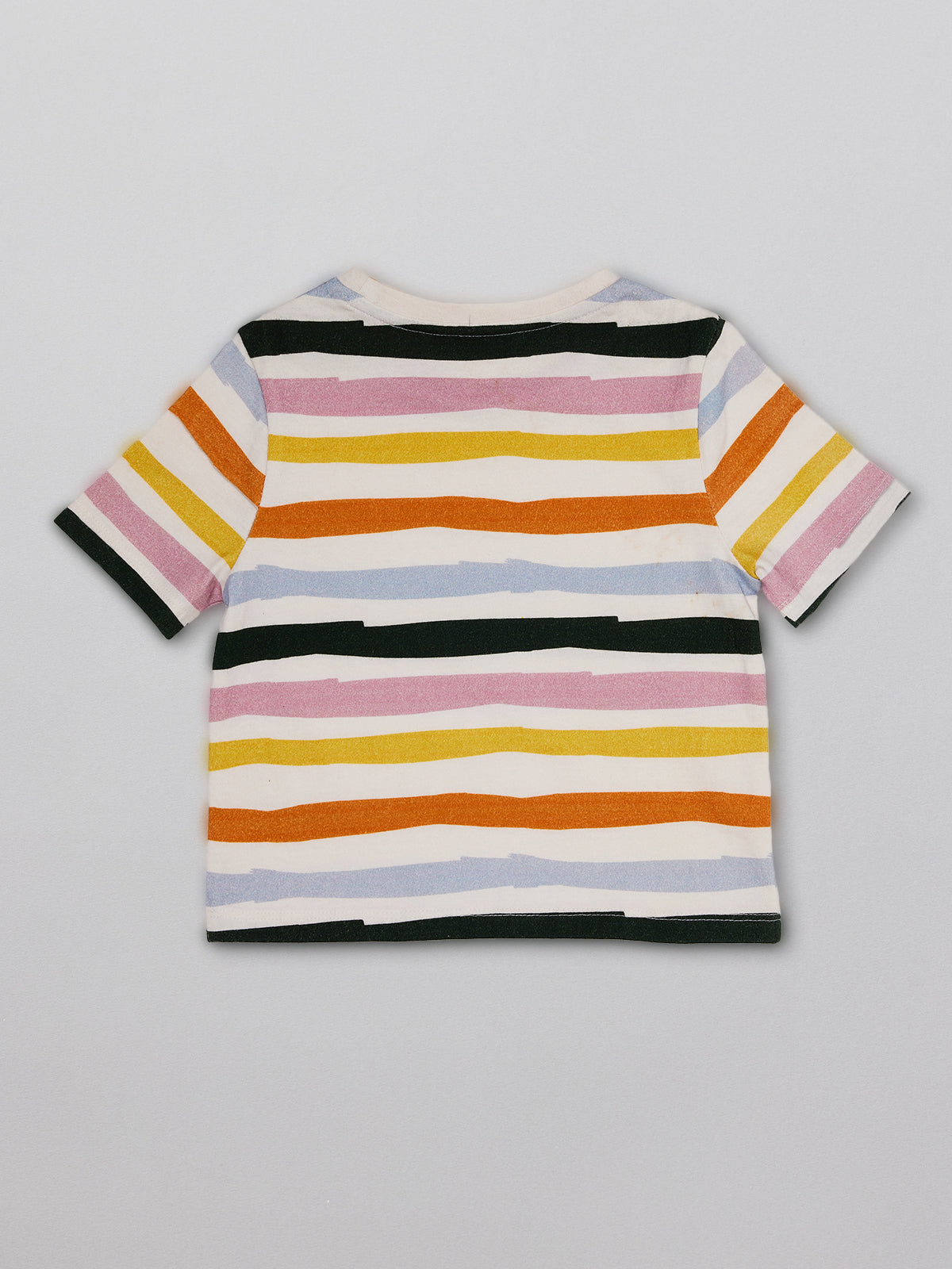 Hedy Kids T Shirt White Wave Stripe Print This is Unfolded