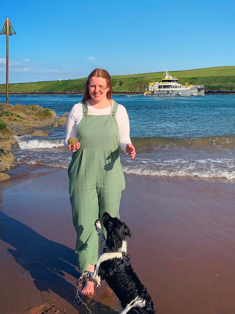 Kathleen - Relaxed Dungaree - Sage