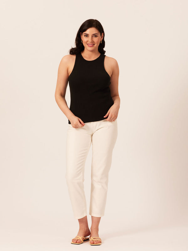 Laura-Joy - Ribbed Vest - Black