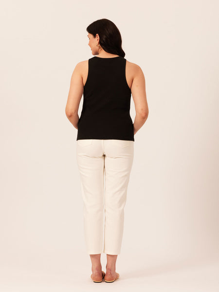 Laura-Joy - Ribbed Vest - Black
