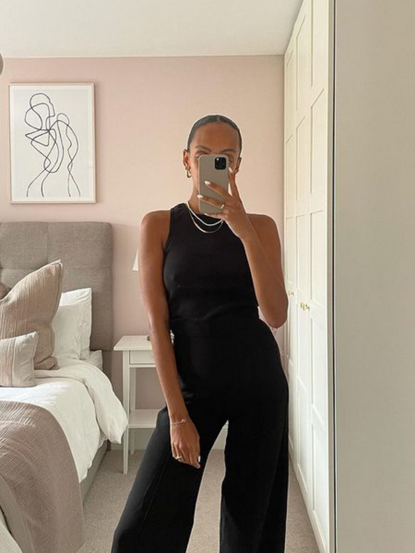 Laura-Joy - Ribbed Vest - Black