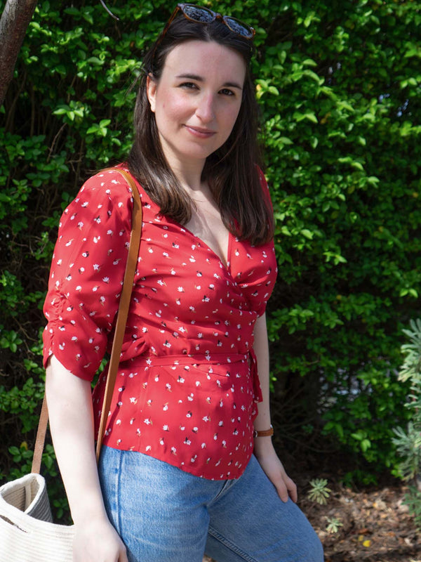 Wendy - Wrap Top - Red