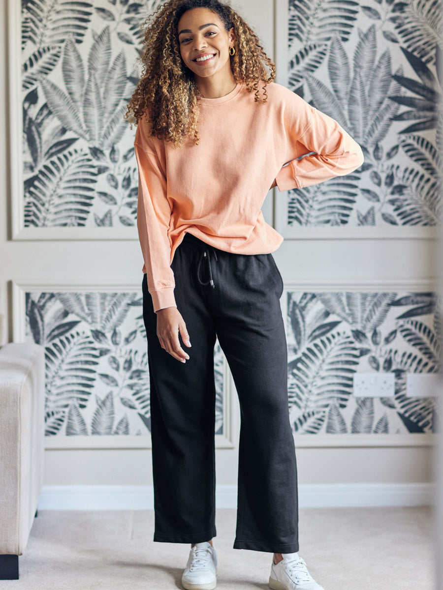 Robyn - Wide Leg Jogger - Black