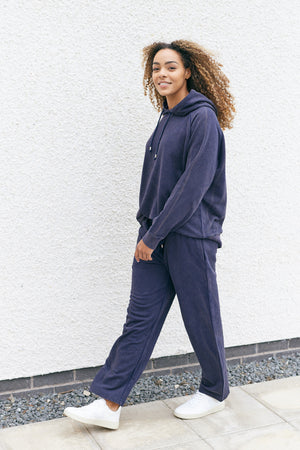 Robyn - Wide Leg Jogger - Blue Stonewash