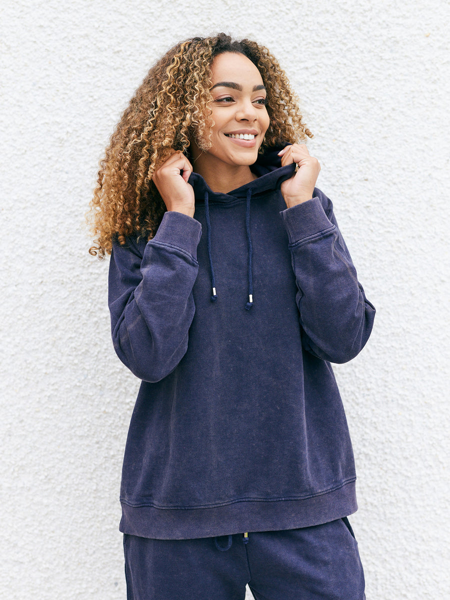 Willow - Hoodie - Blue Stonewash