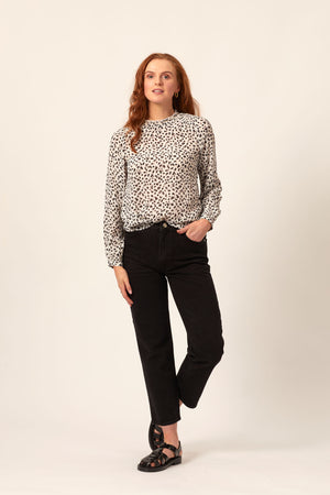 Lyndsey - High Neck Blouse - Multi