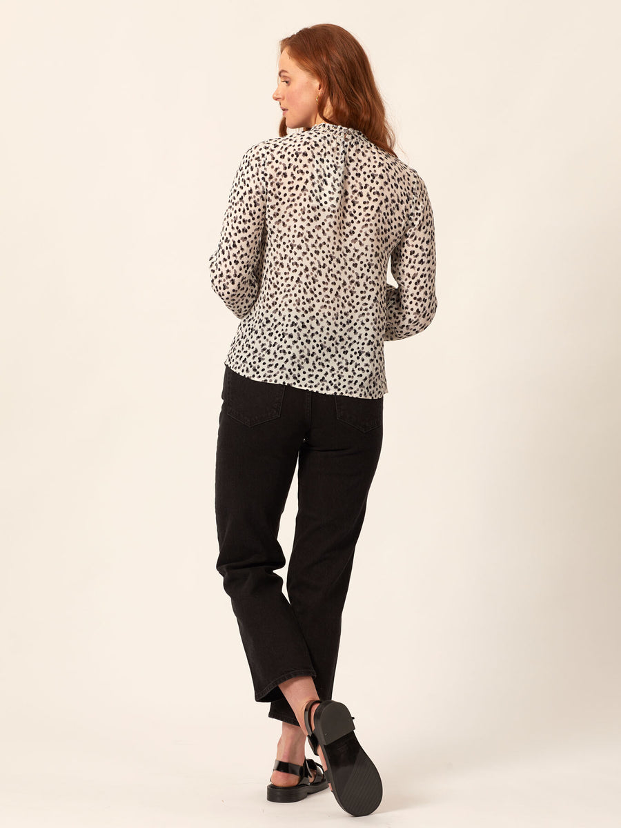 Lyndsey - High Neck Blouse - Multi