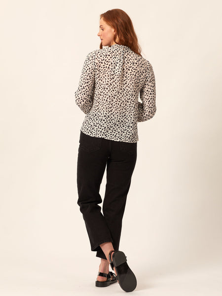 Lyndsey - High Neck Blouse - Multi