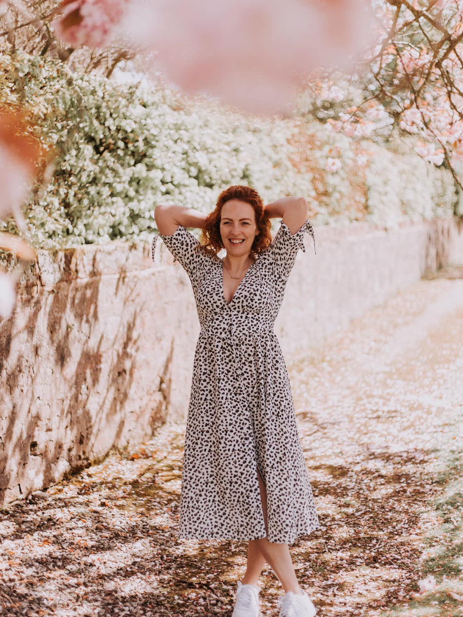 Jo - Midi Button Front Dress - Multi