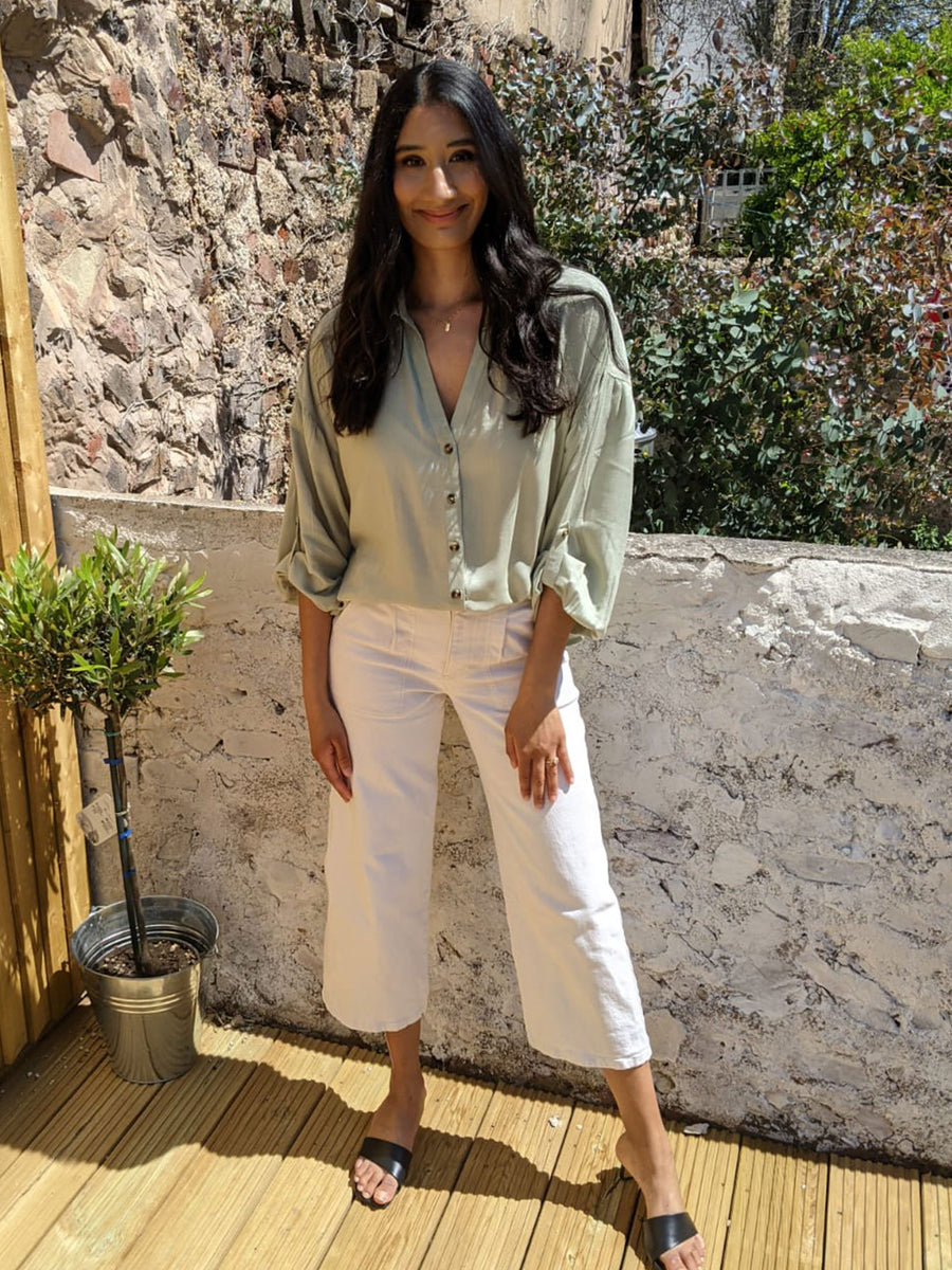 Martha - Relaxed Shirt - Sage