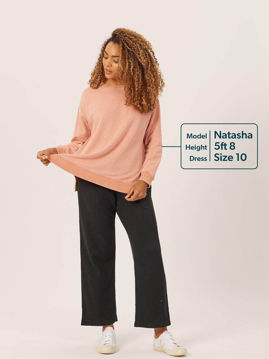 Nicky - Sweatshirt - Peach Stonewash