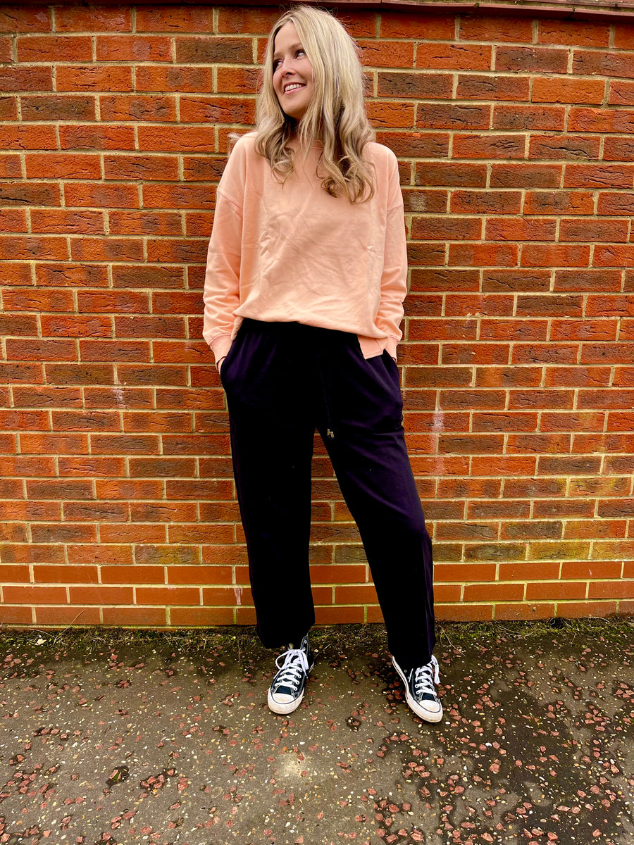 Nicky - Sweatshirt - Peach Stonewash