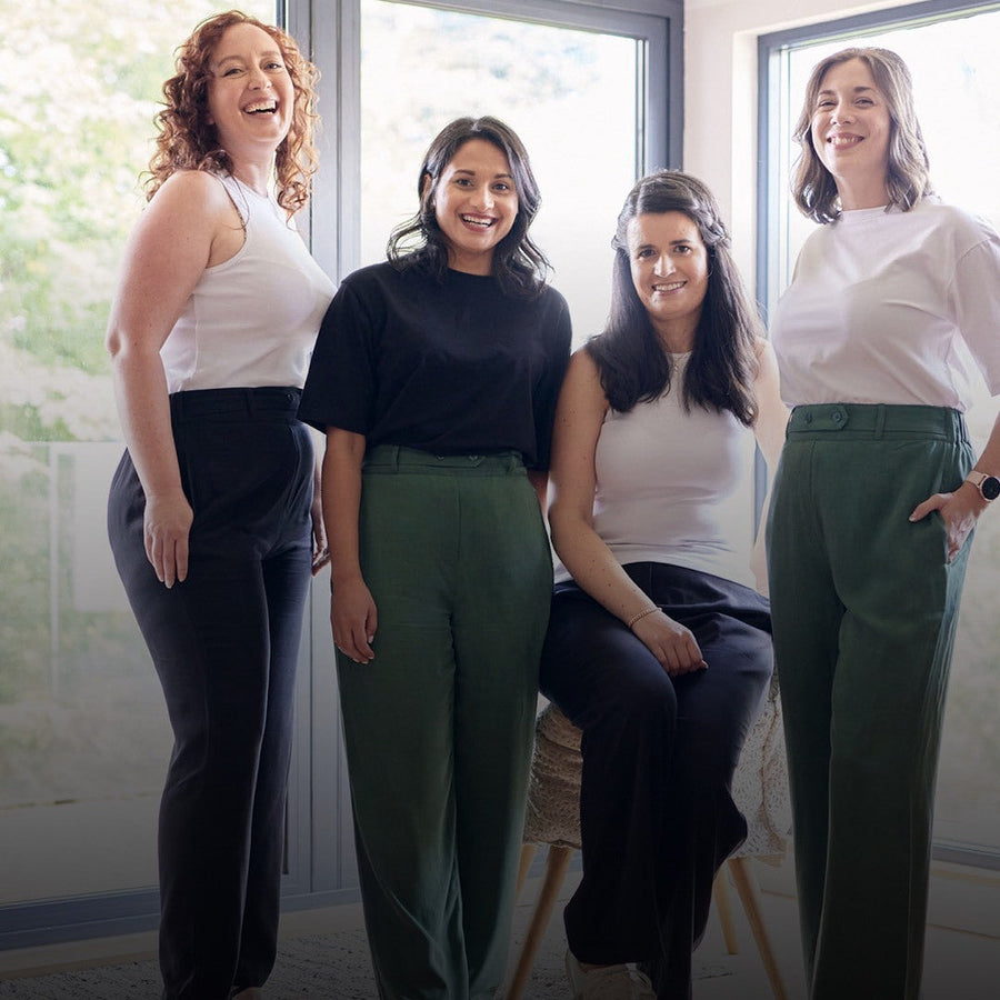 Beth - High Waisted Trouser - Navy - Sample