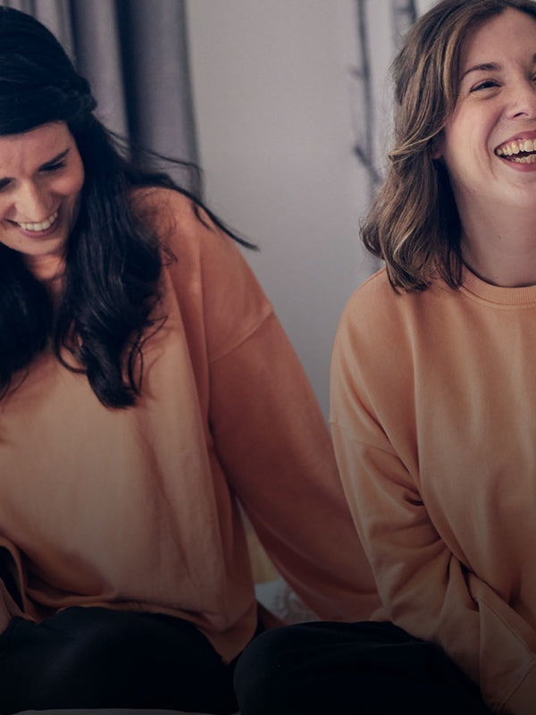 Nicky - Sweatshirt - Peach Stonewash