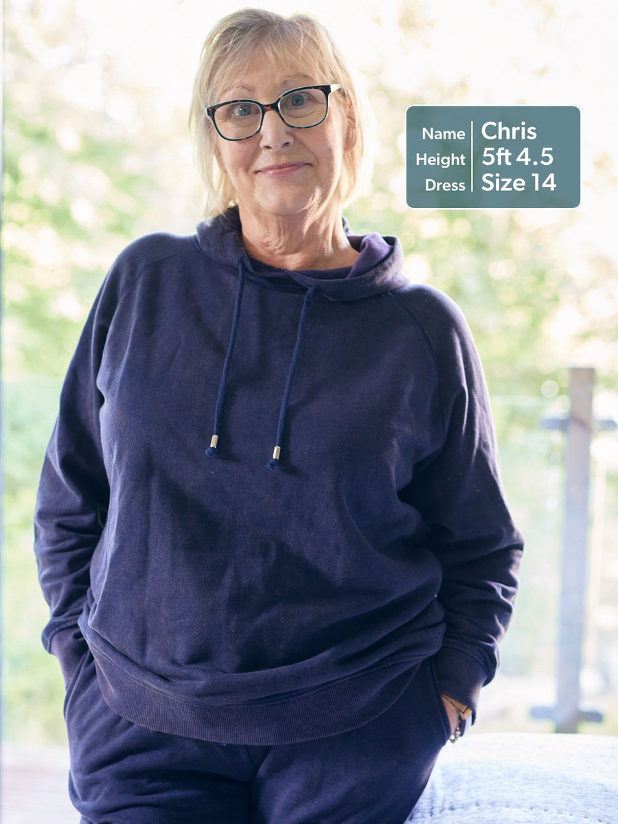 Willow - Hoodie - Blue Stonewash