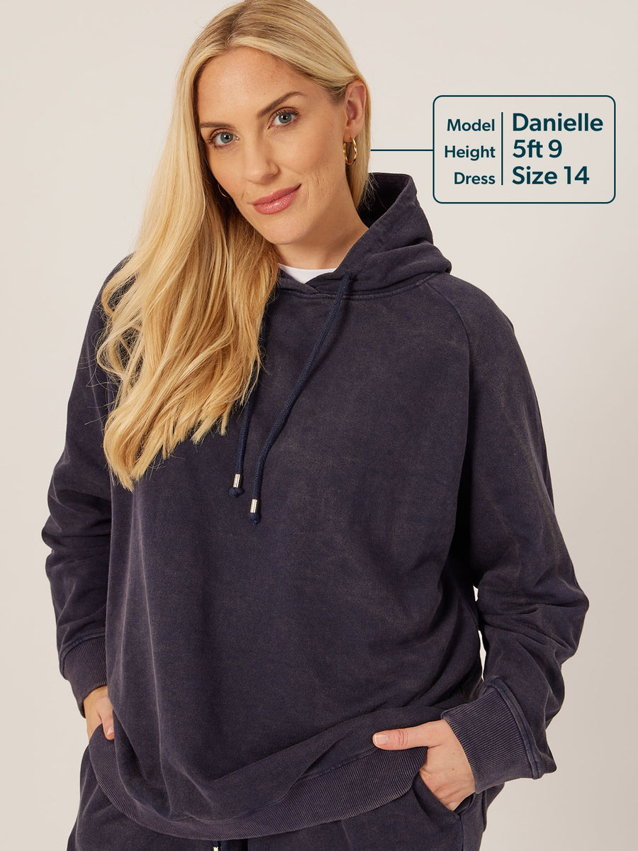 Willow - Hoodie - Blue Stonewash