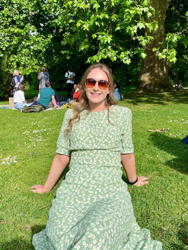 Sally-Grace - Tie Sleeve Midi Dress - Green