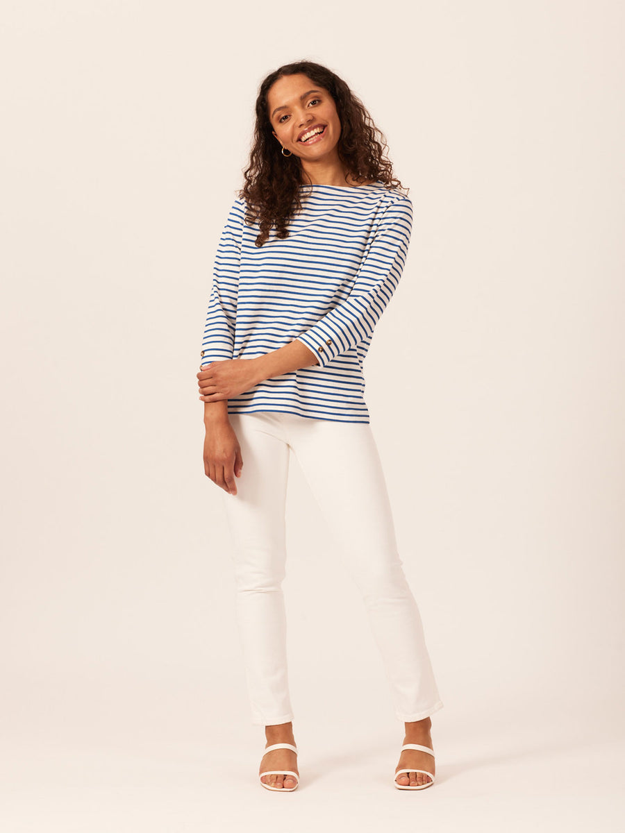 Sarah - Slub Top - Stripe