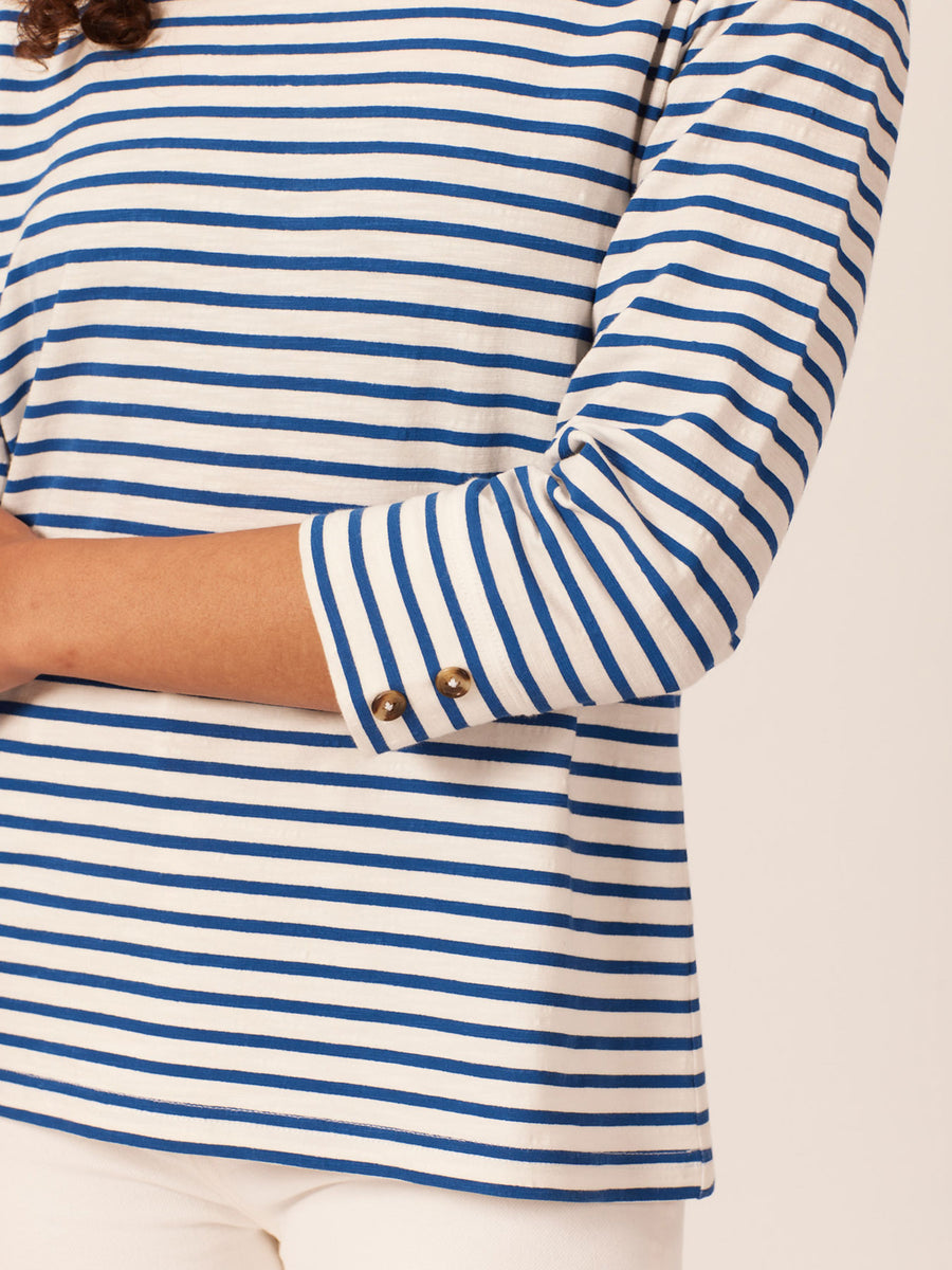 Sarah - Slub Top - Stripe