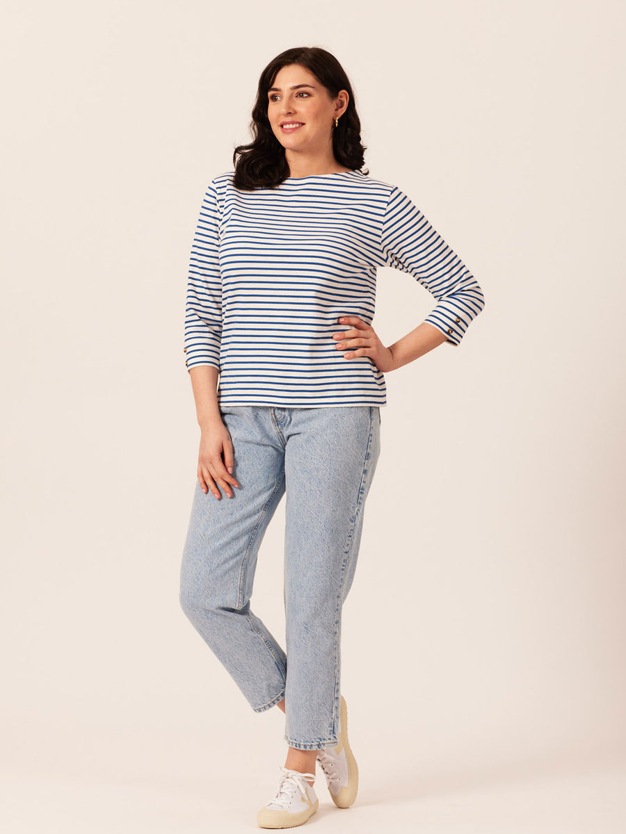 Sarah - Slub Top - Stripe