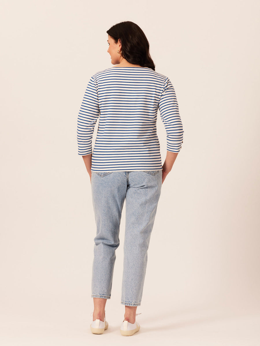 Sarah - Slub Top - Stripe