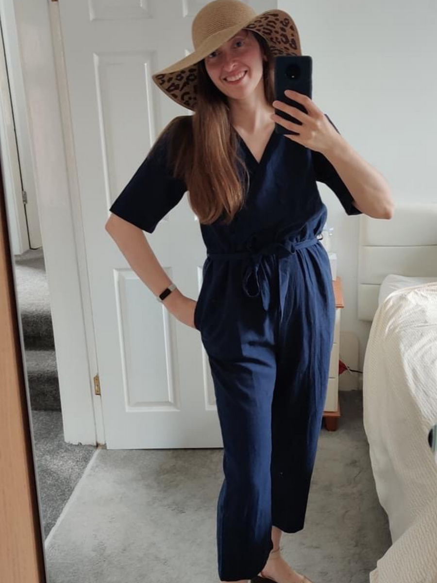 Suzanne - Wrap Jumpsuit - Navy
