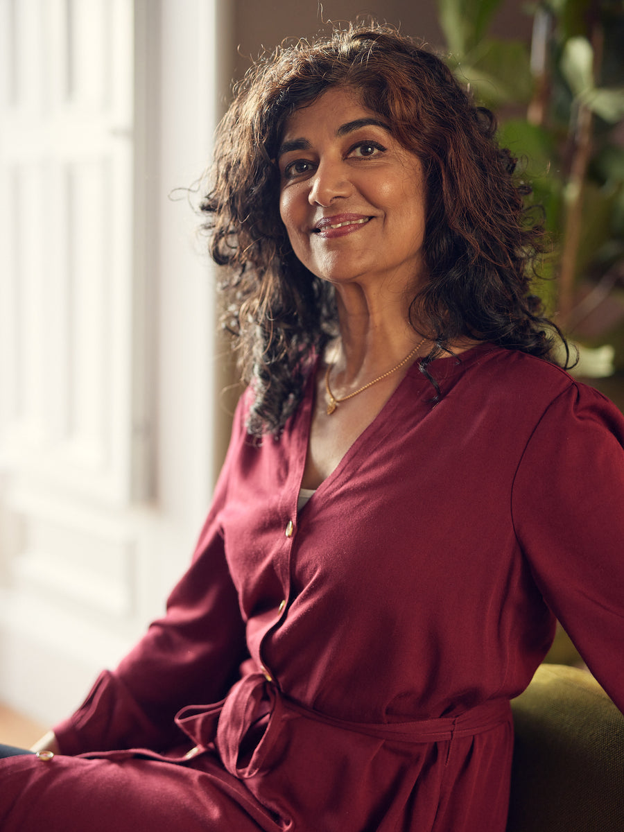 Khadiza - Tie Waist Shirt Dress