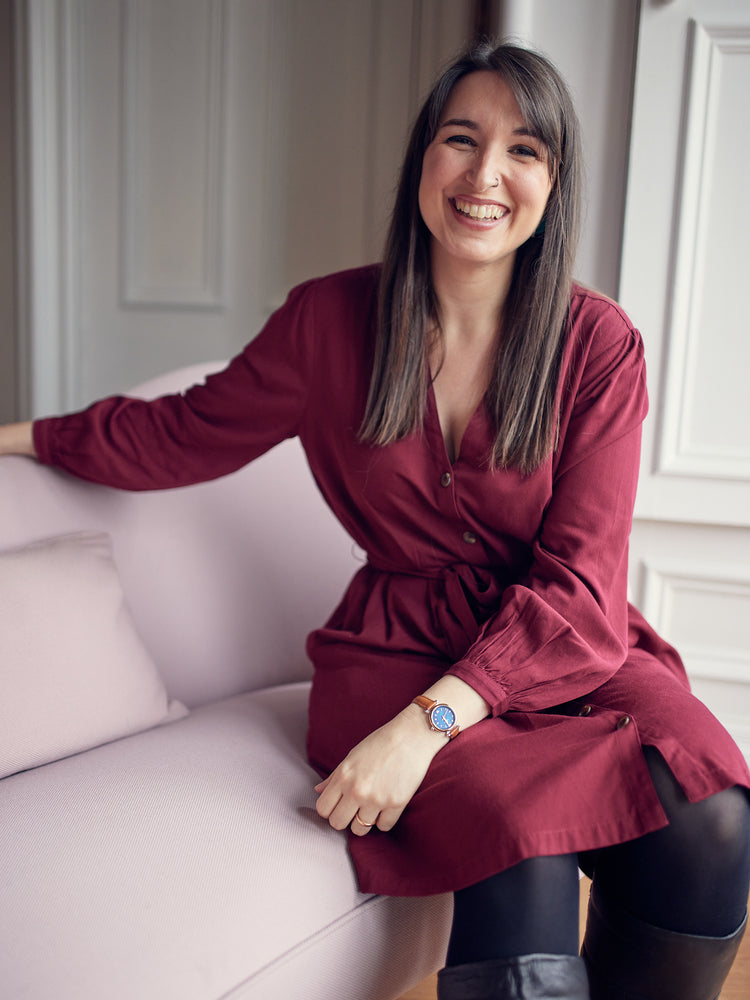 Khadiza - Tie Waist Shirt Dress