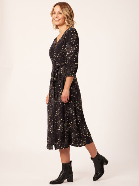 Sophie - Button Through Belted Midi Dress