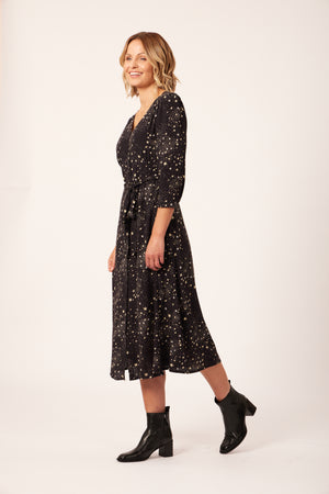 Sophie - Button Through Belted Midi Dress