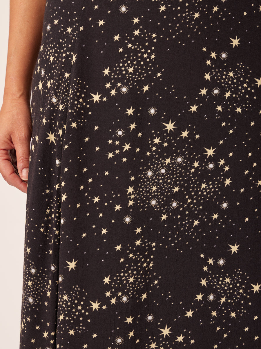 Linda - Midi Wrap Skirt - Black