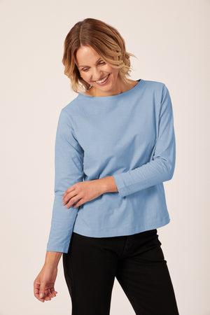 Louise - Jersey Top - Blue