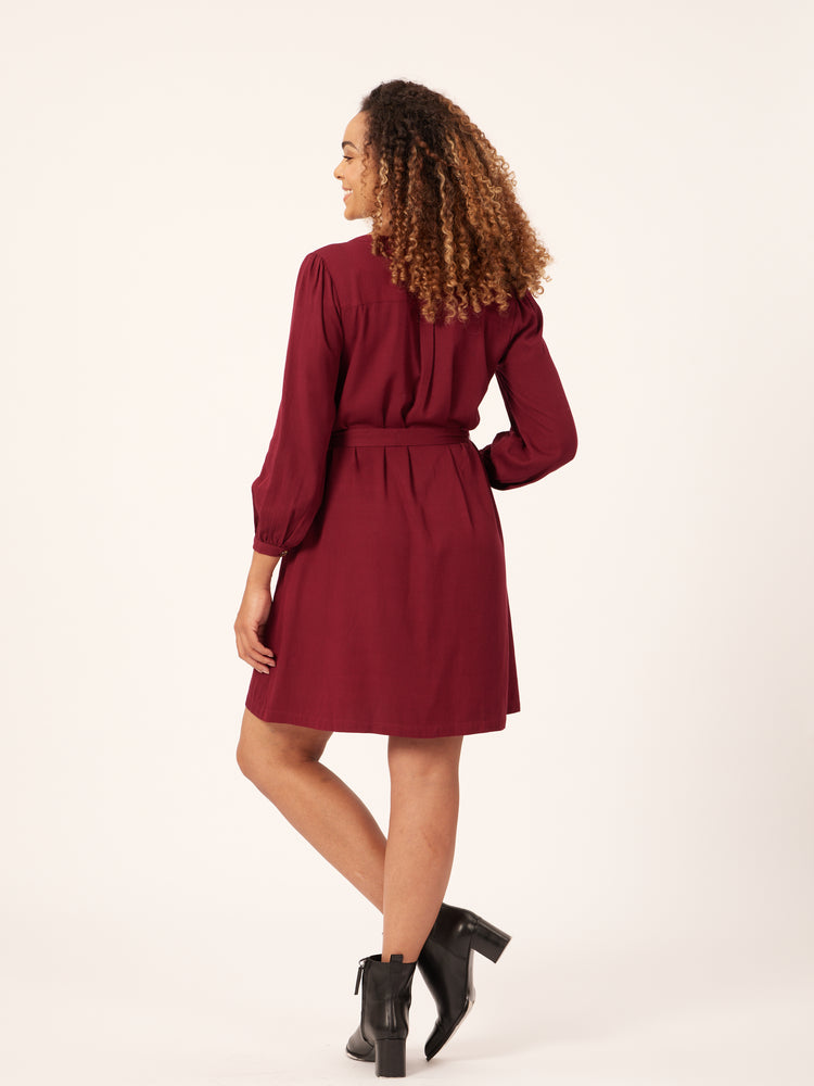 Khadiza - Tie Waist Shirt Dress