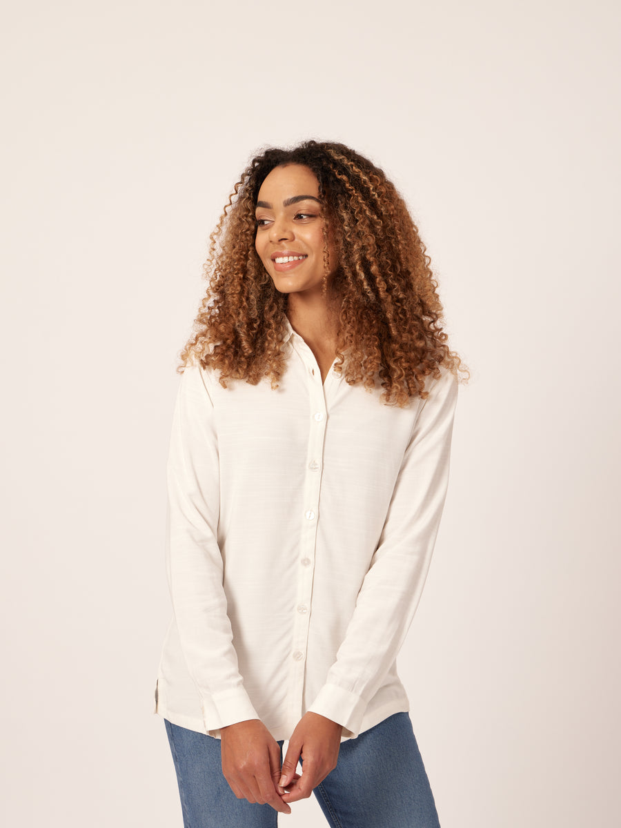 Karen - Button Down Shirt - White