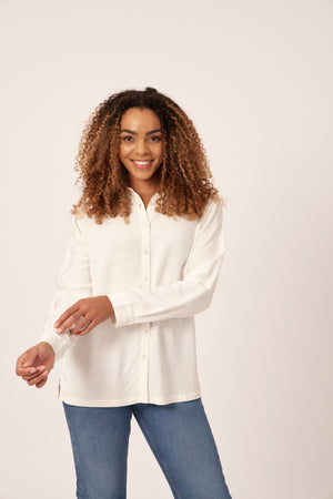 Karen - Button Down Shirt - White