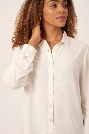 Karen - Button Down Shirt - White