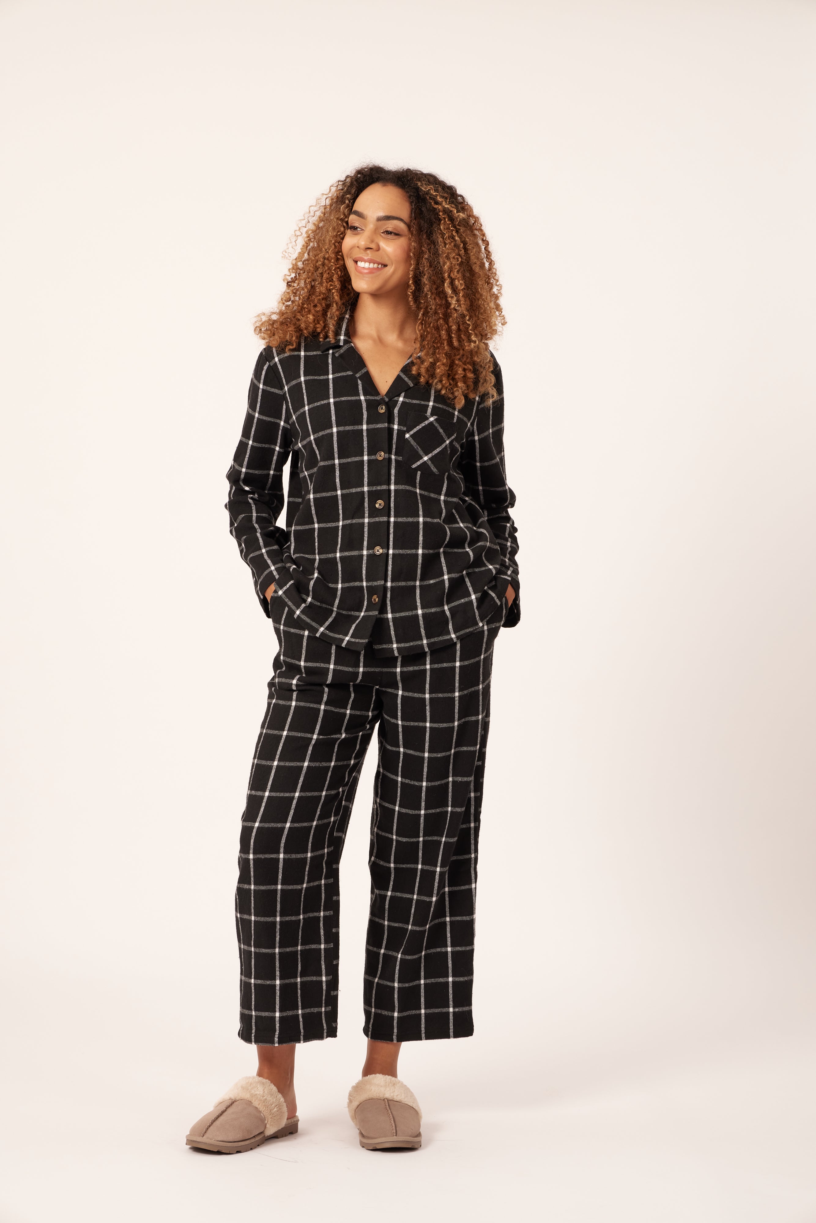 Woven best sale check pyjamas