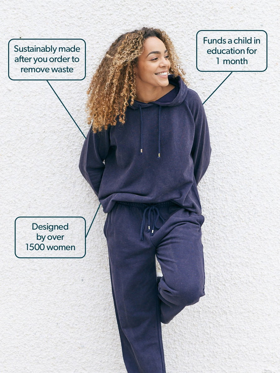 Willow - Hoodie - Blue Stonewash