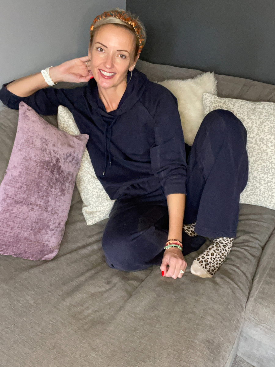 Robyn - Wide Leg Jogger - Blue Stonewash